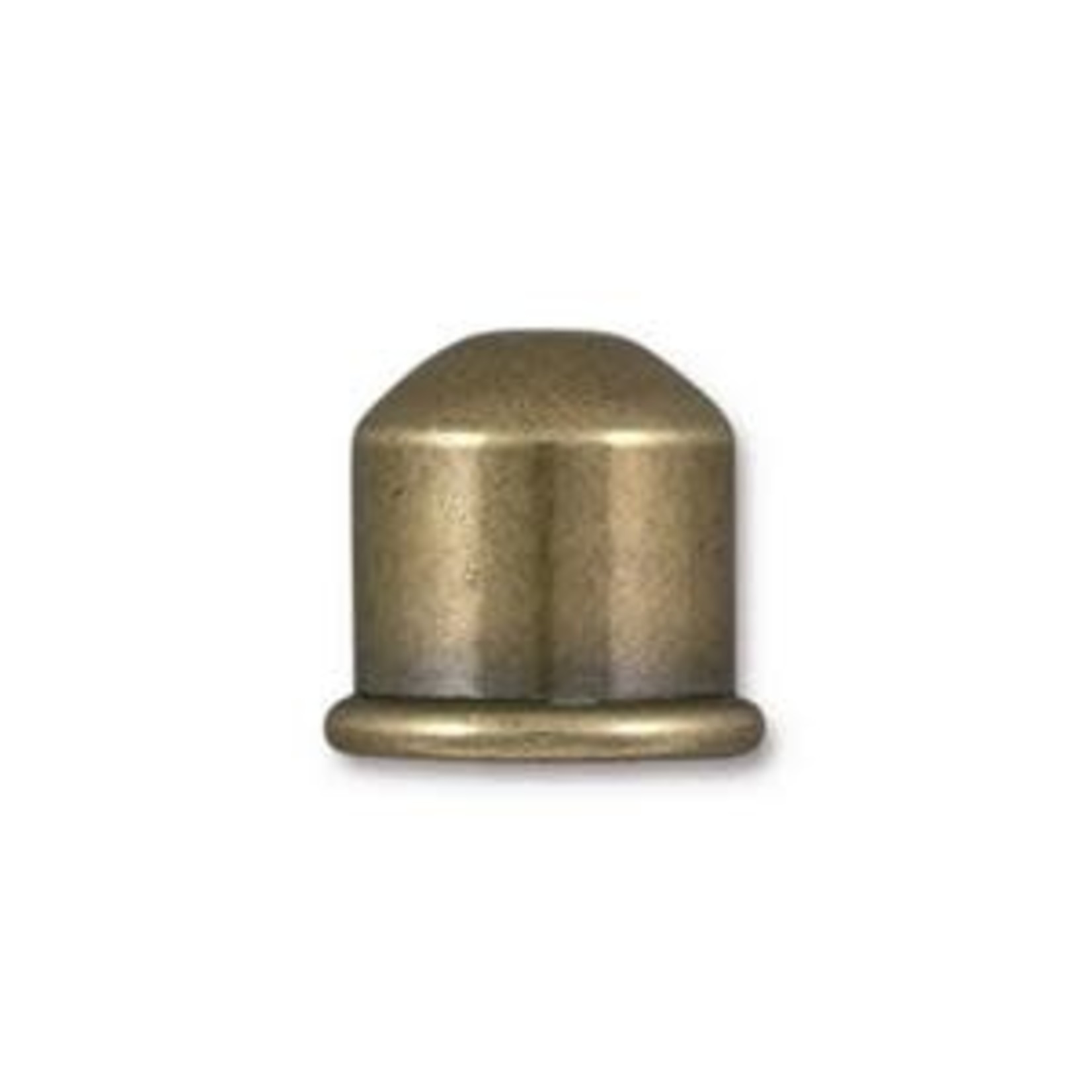 TierraCast Tierracast Oxidized Brass Cupola Cord End 10mm - Single