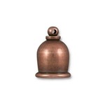 TierraCast Tierracast Antique Copper Plated Taj Cord End 8mm - Single