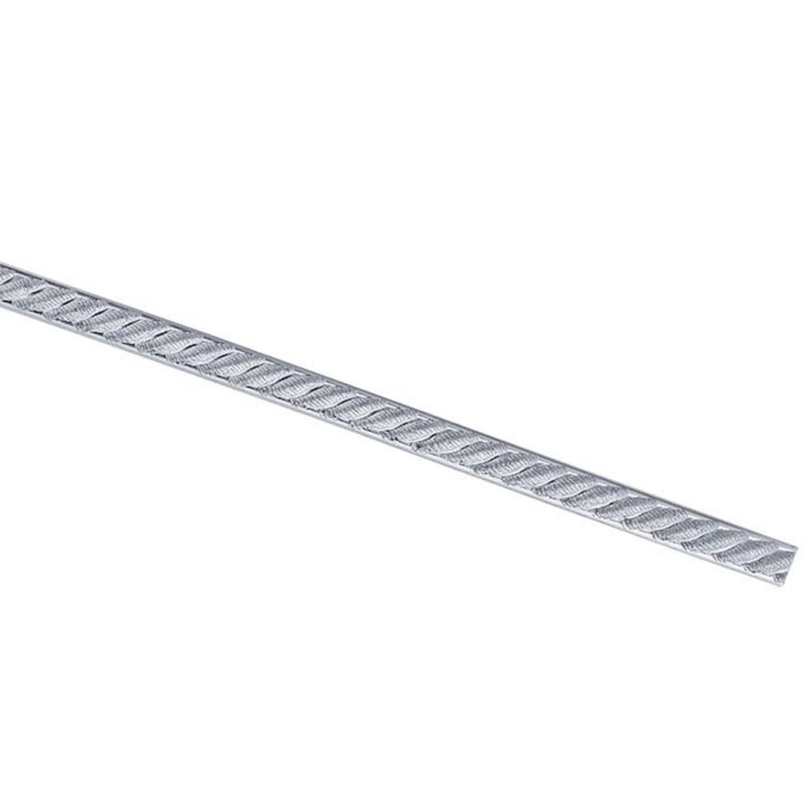 Sterling Silver Dead Soft Pattern Wire - Diagonal Stripes - 1in