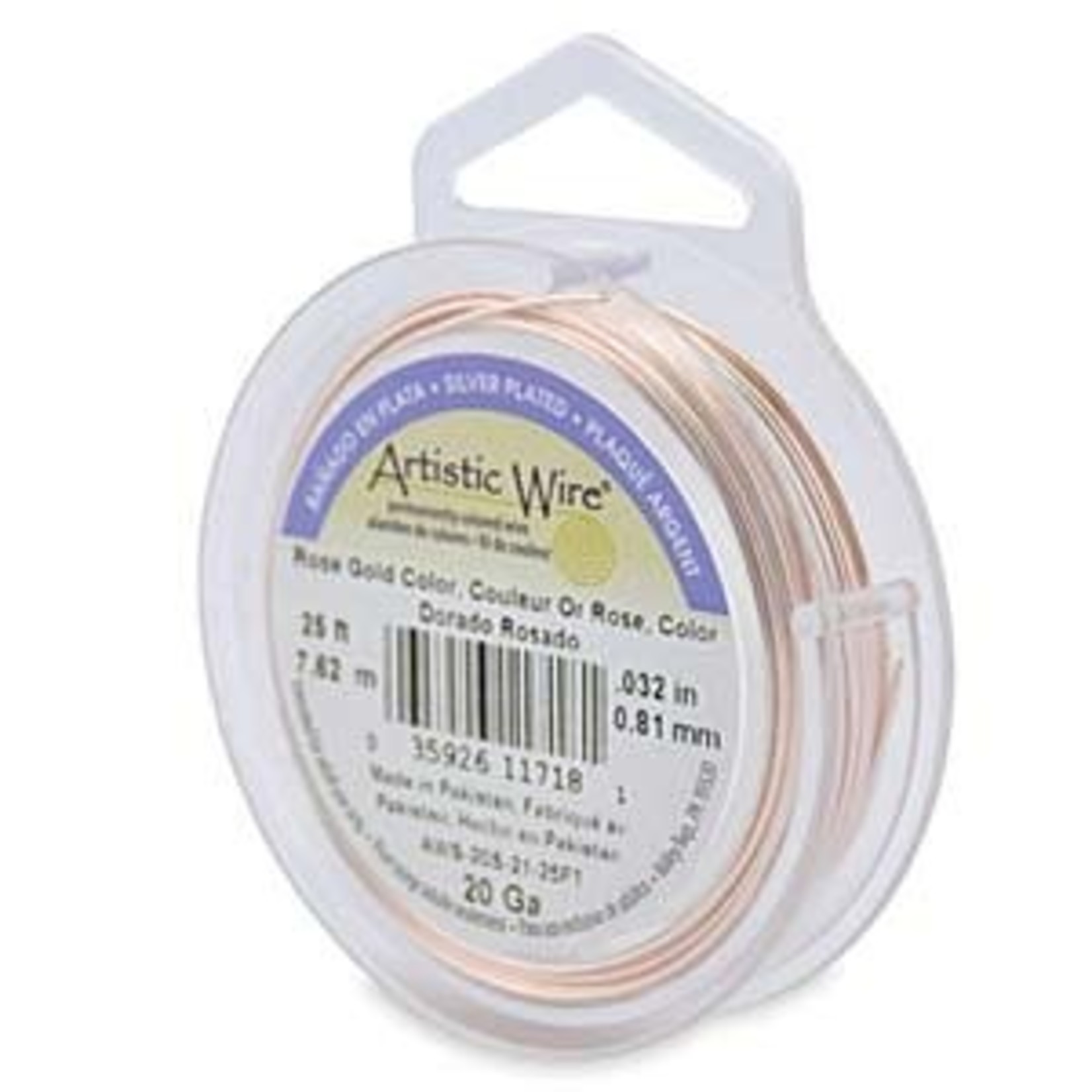 Artistic Wire Artistic Wire Rose Gold, 24 Gauge, 15 Yard Spool