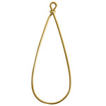 Nunn Design Wire Frame Large Drop - Antique Gold