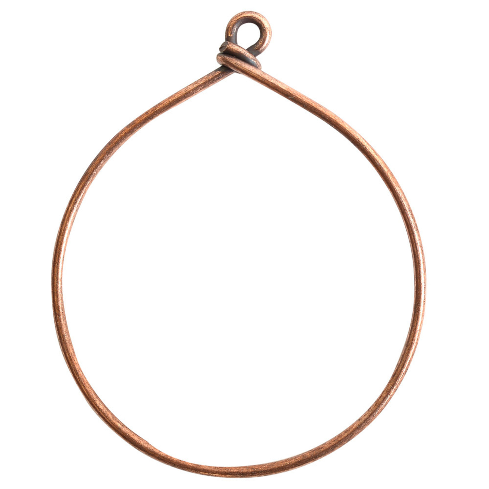 Nunn Design Wire Frame Large Hoop- Antique Copper