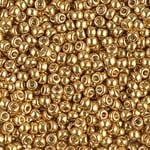 Miyuki Miyuki 8/0 Duracoat Galvanized Gold Seed Beads - 22gm tube