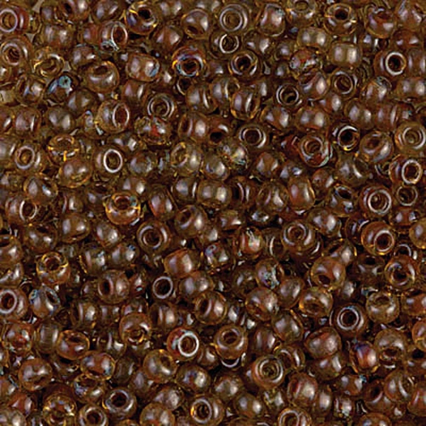 Miyuki Miyuki 8/0 Transparent Saffron Picasso Seed Beads - 22gm tube