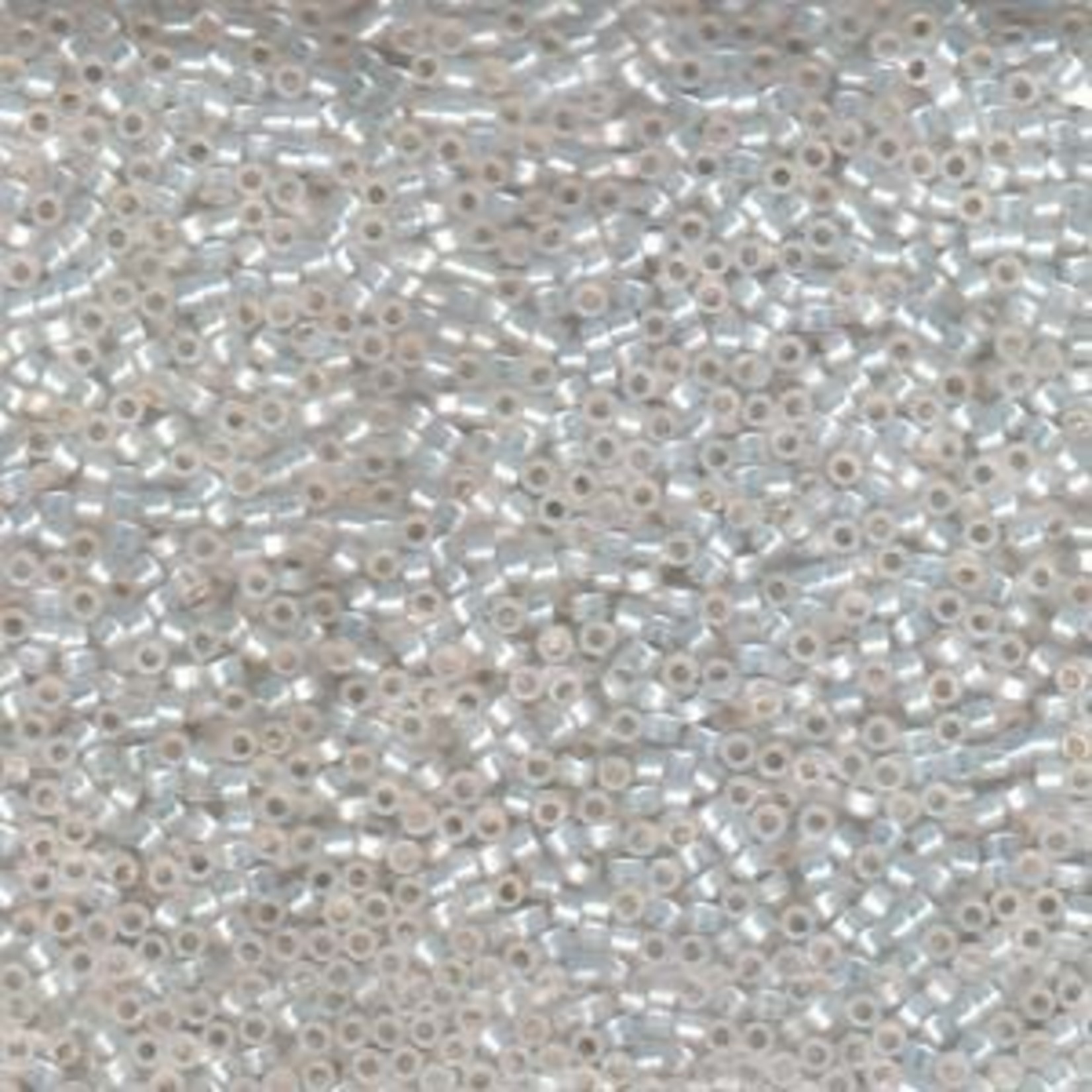 Miyuki Delica 11/0 Gilt-Lined White Opal Seed Beads