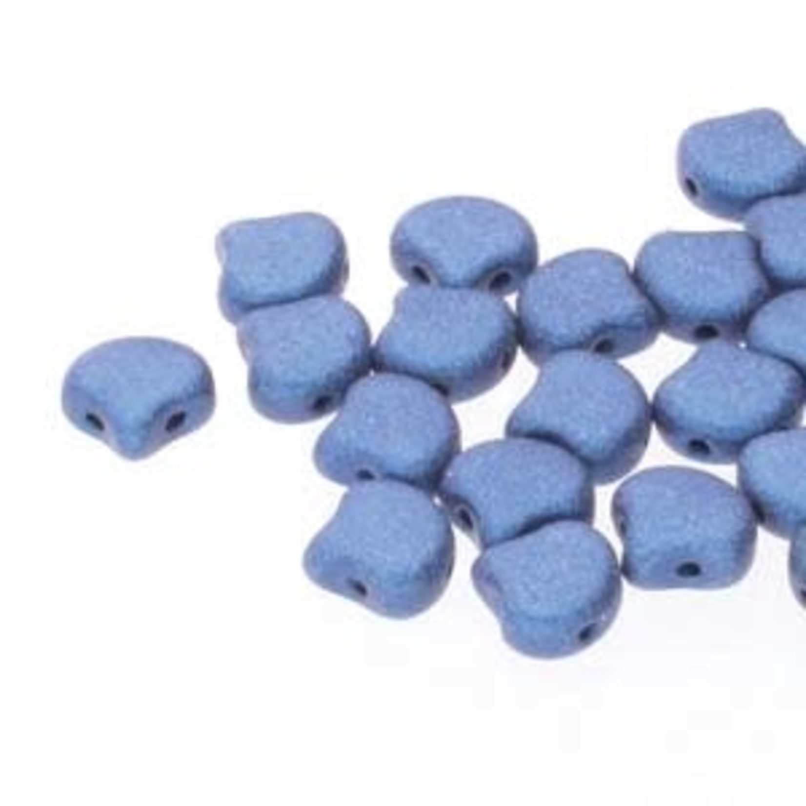 Matubo Ginko Beads 7.5mm Metalic Suede Blue