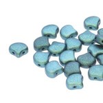 Matubo Ginko Beads 7.5mm Polychrome Mint Chocolate