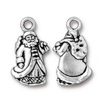 TierraCast St. Nick Charm - Antique Silver Plated