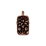 TierraCast Tierracast Antique Copper Plated Floating Lotus Drop