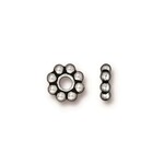 TierraCast Tierracast Antique Silver Plated 8mm Beaded Large Hole Bead