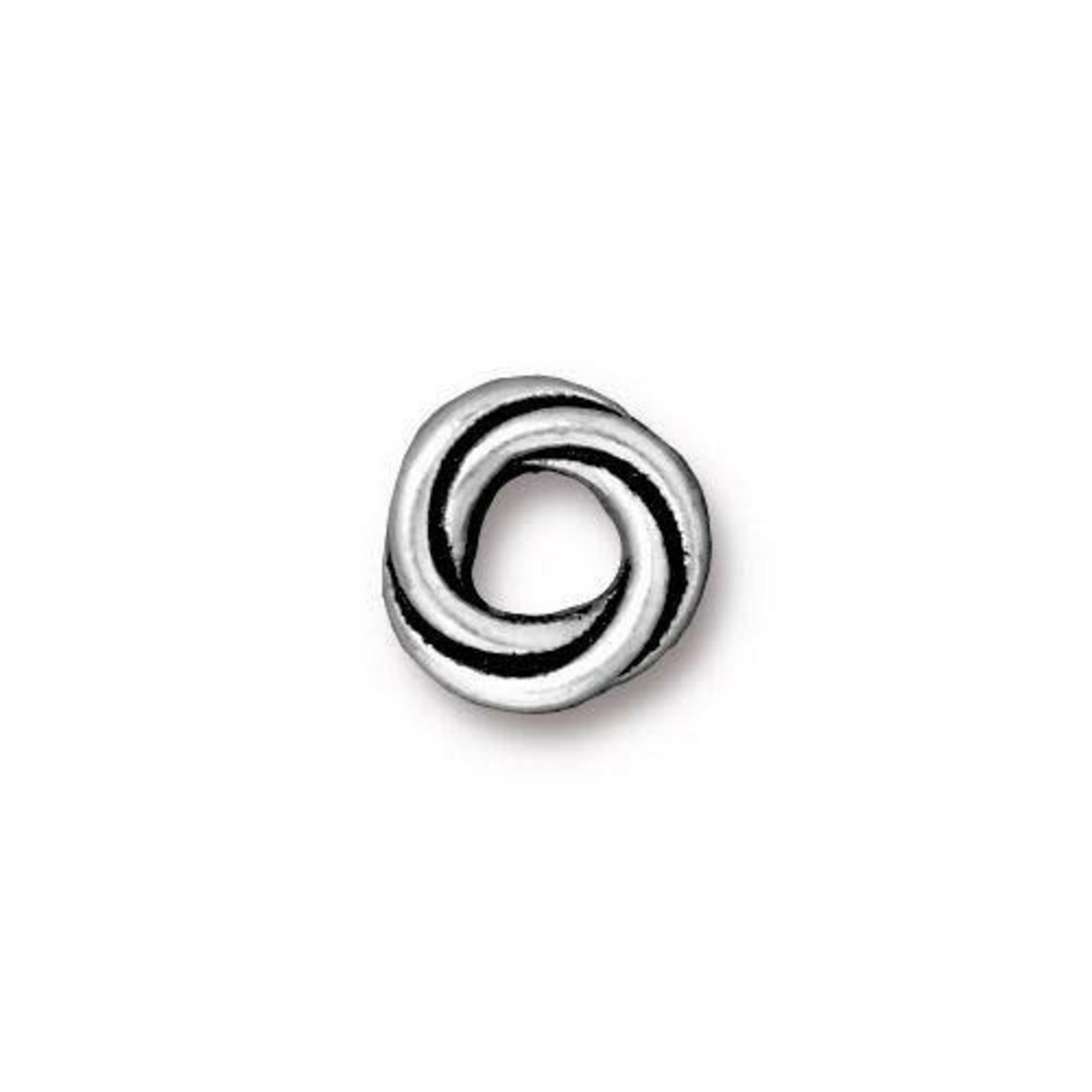 TierraCast Tierracast Antique Silver Plated 10mm Twisted Spacer