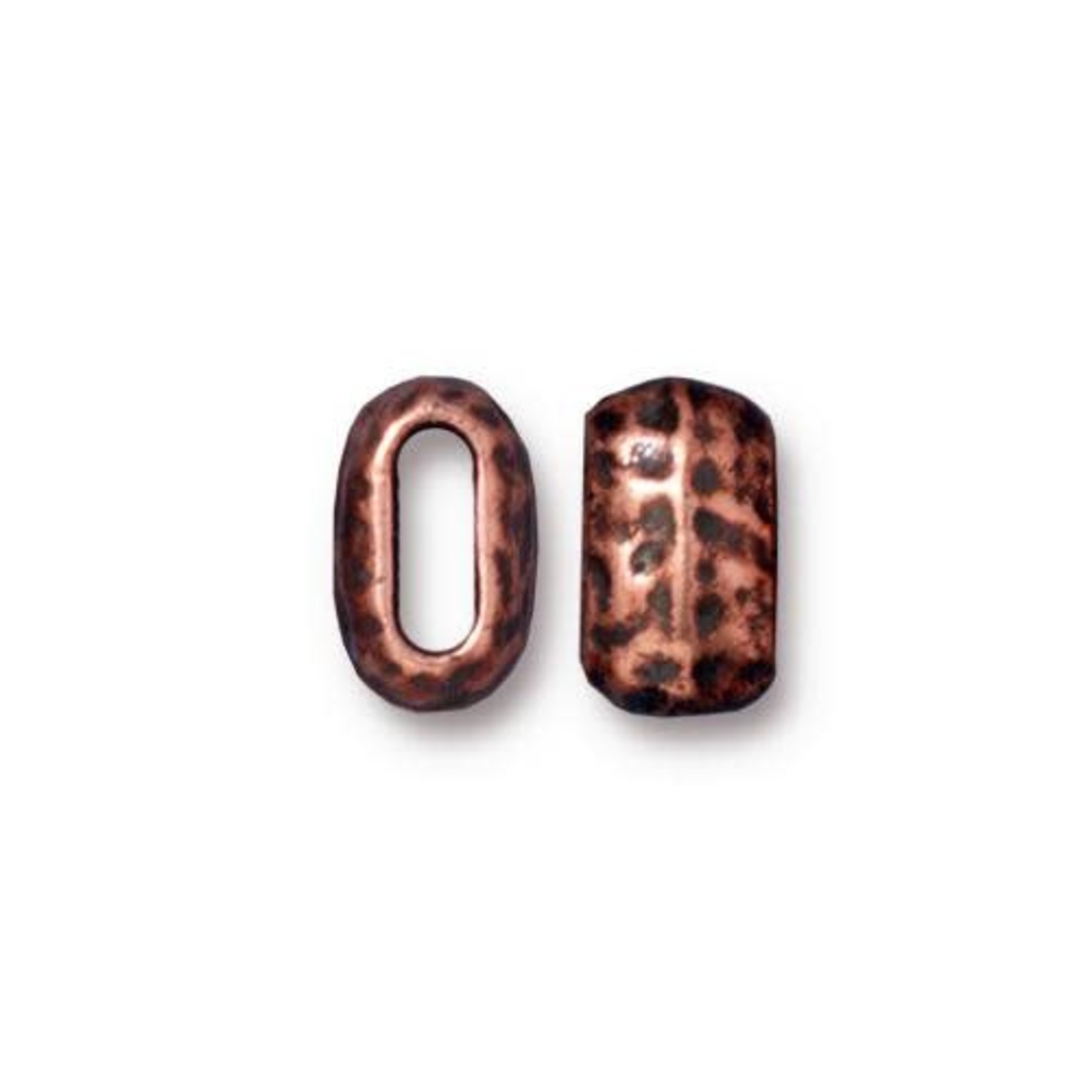 TierraCast Tierracast Antique Copper Plated 6x2mm ID Barrel Bead