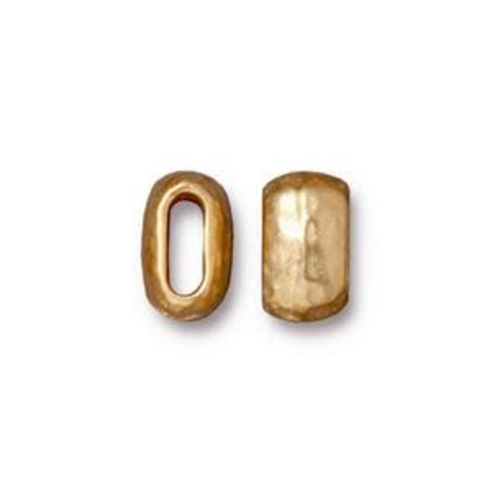 TierraCast Tierracast Gold Plated 6x2mm ID Barrel Bead