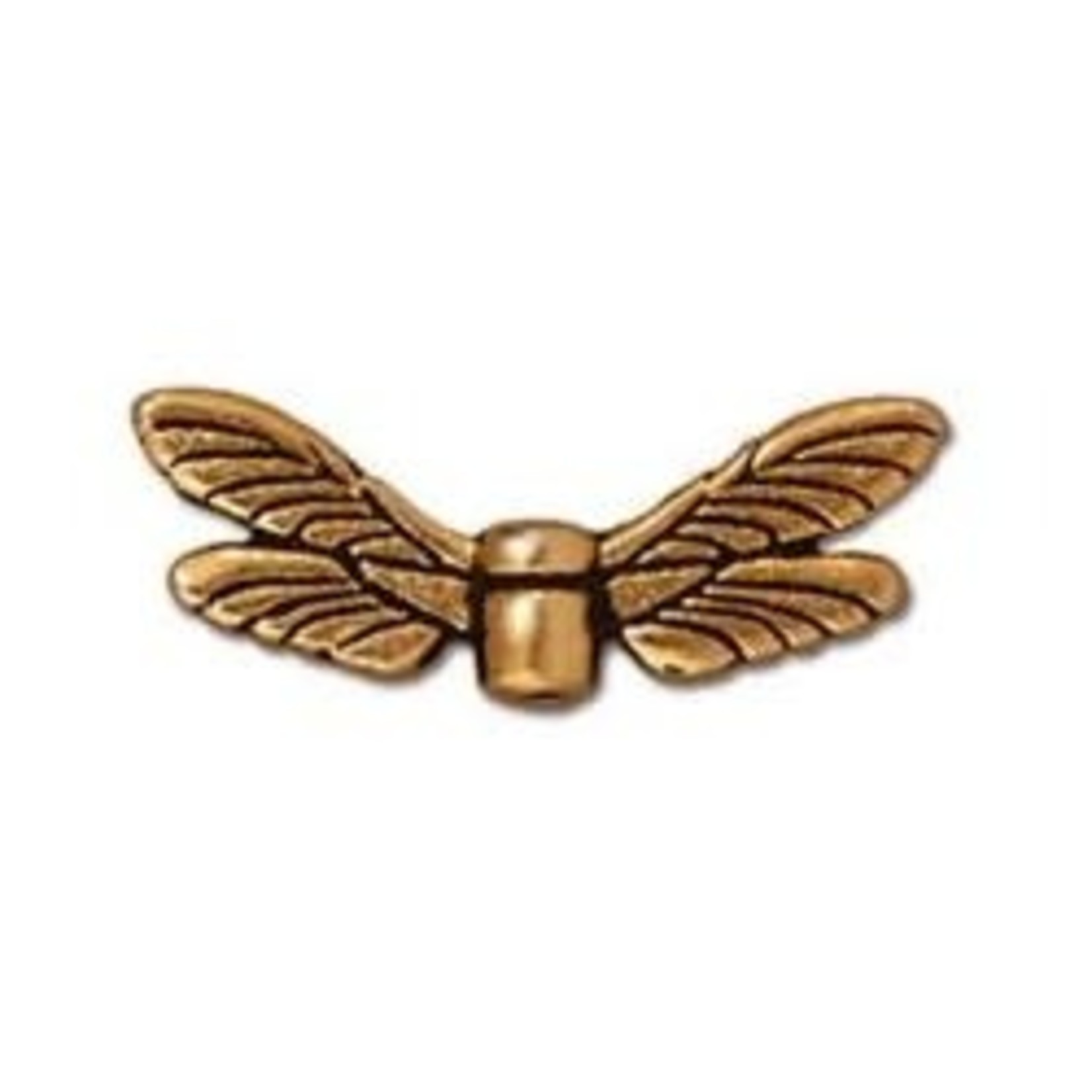 TierraCast Dragonfly Wings Antique Gold Plated