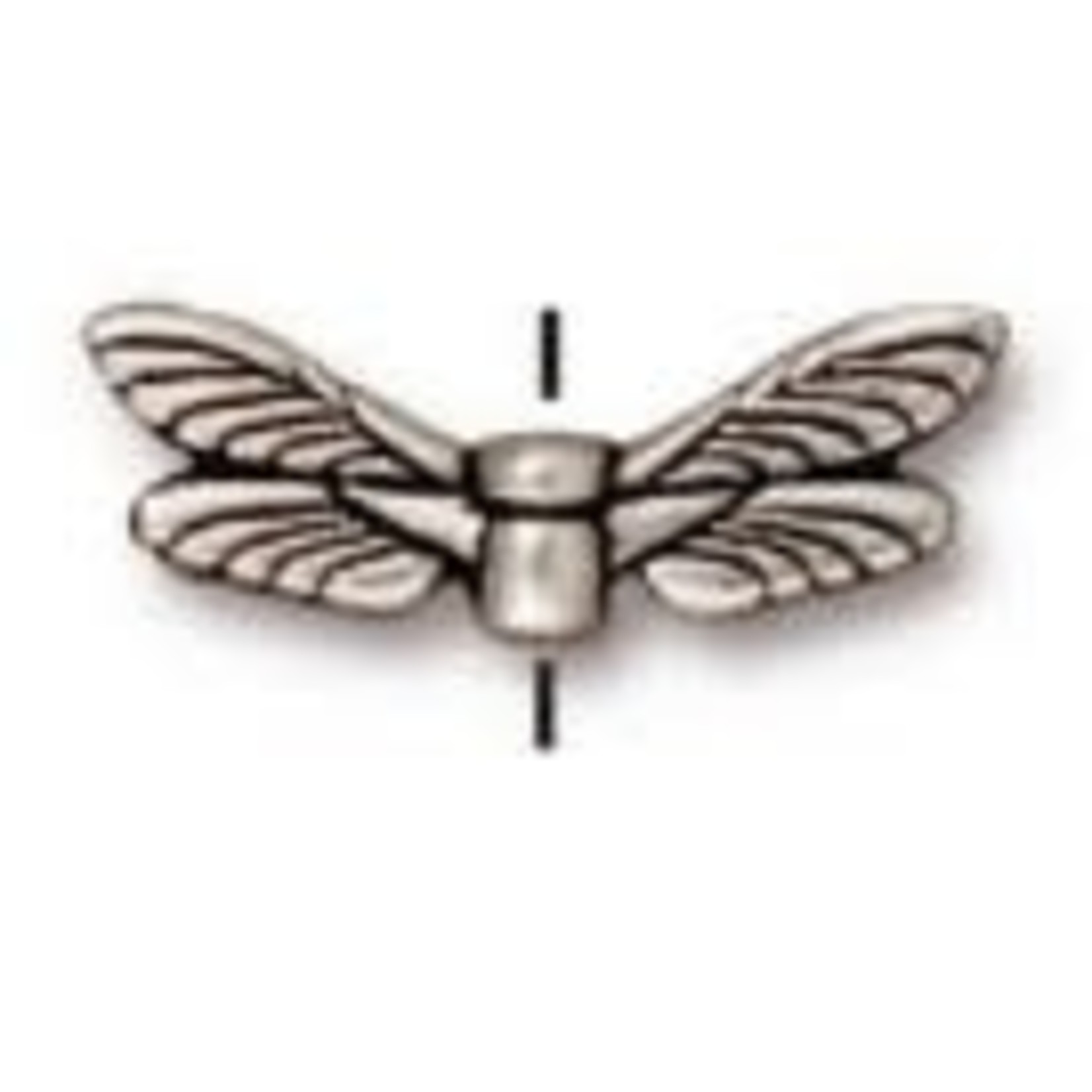 TierraCast Dragonfly Wings Antique Silver Plated