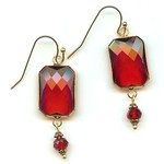 Bead Inspirations Radiant Crystal Link Red Earring Kit