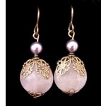 Bead Inspirations Rose Quartz Coin Earring Kit