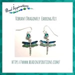 Bead Inspirations Vibrant Dragonfly Teal Earring Kit