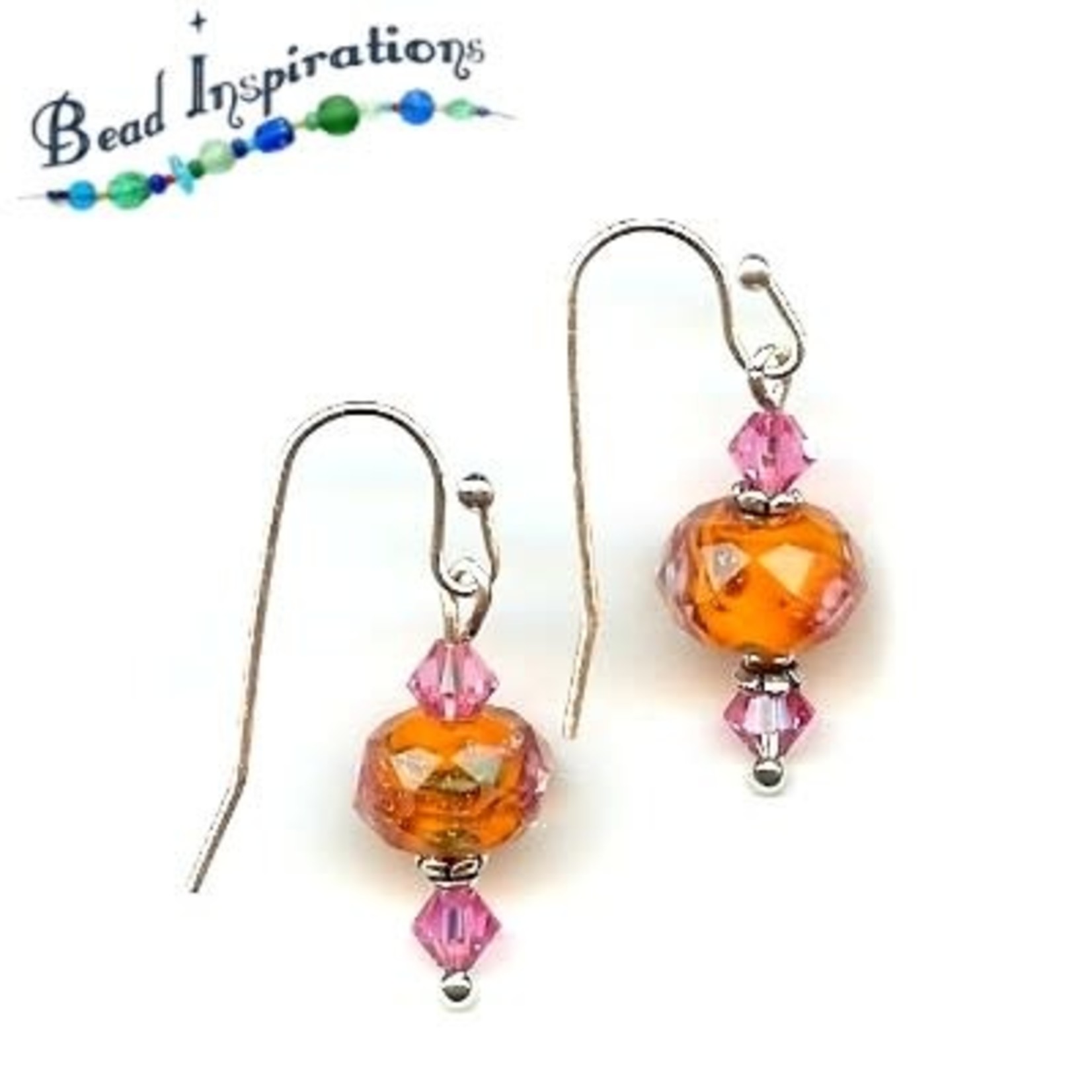 Bead Inspirations Country Rose Mango Earring Kit