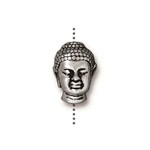 TierraCast Tierracast Antique Silver Plated Buddha Bead