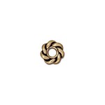 TierraCast Tierracast Antique Gold Plated 8mm Wide Twisted Spacer