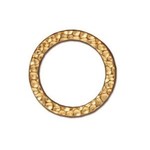 TierraCast Tierracast Gold Plated Hammertone Large Ring