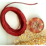 Bird's Nest Bracelet Kit - Cardinal and Straw