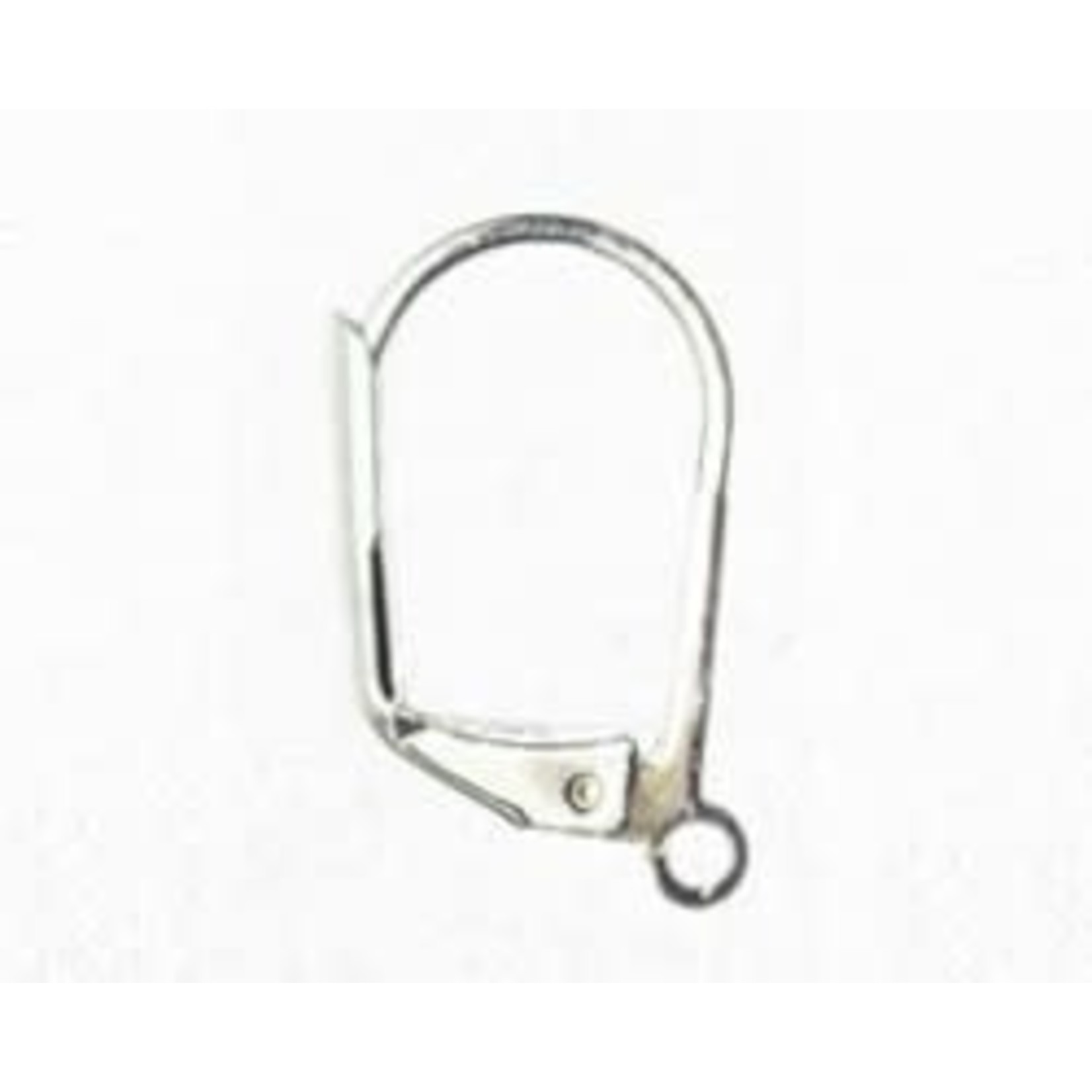Silver Plated Leverback Earwire Nickel-Free