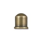 TierraCast Cupola Cord End 8mm Oxidized Brass Plated - Single