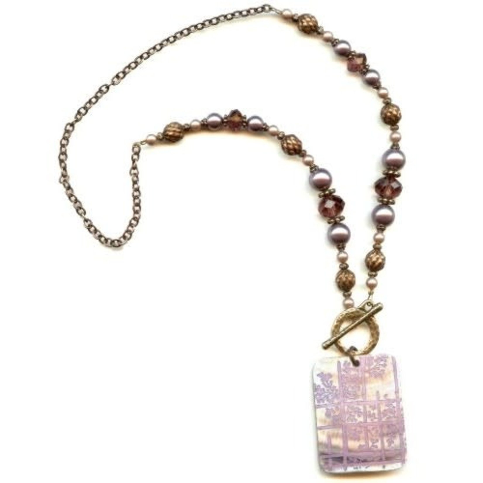 Lilac Bamboo Necklace Kit
