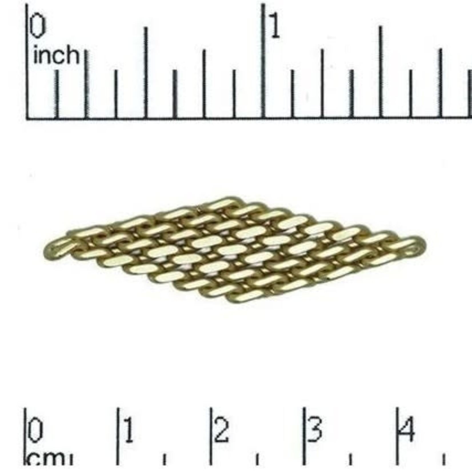 Satin Gold Plated Flexible Link 40mm x 11mm Nickel-Free