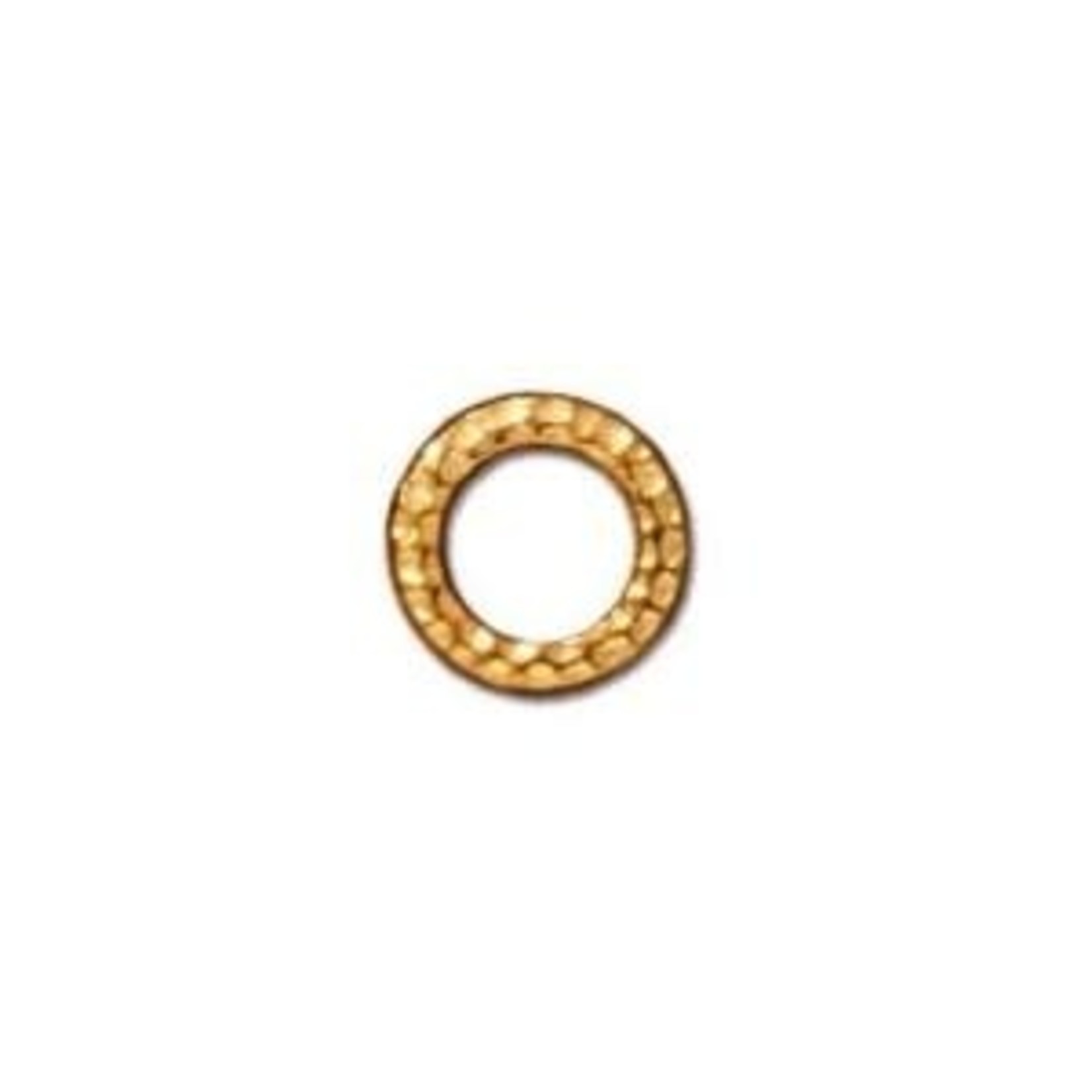 TierraCast Tierracast Gold Plated Hammertone Small Ring