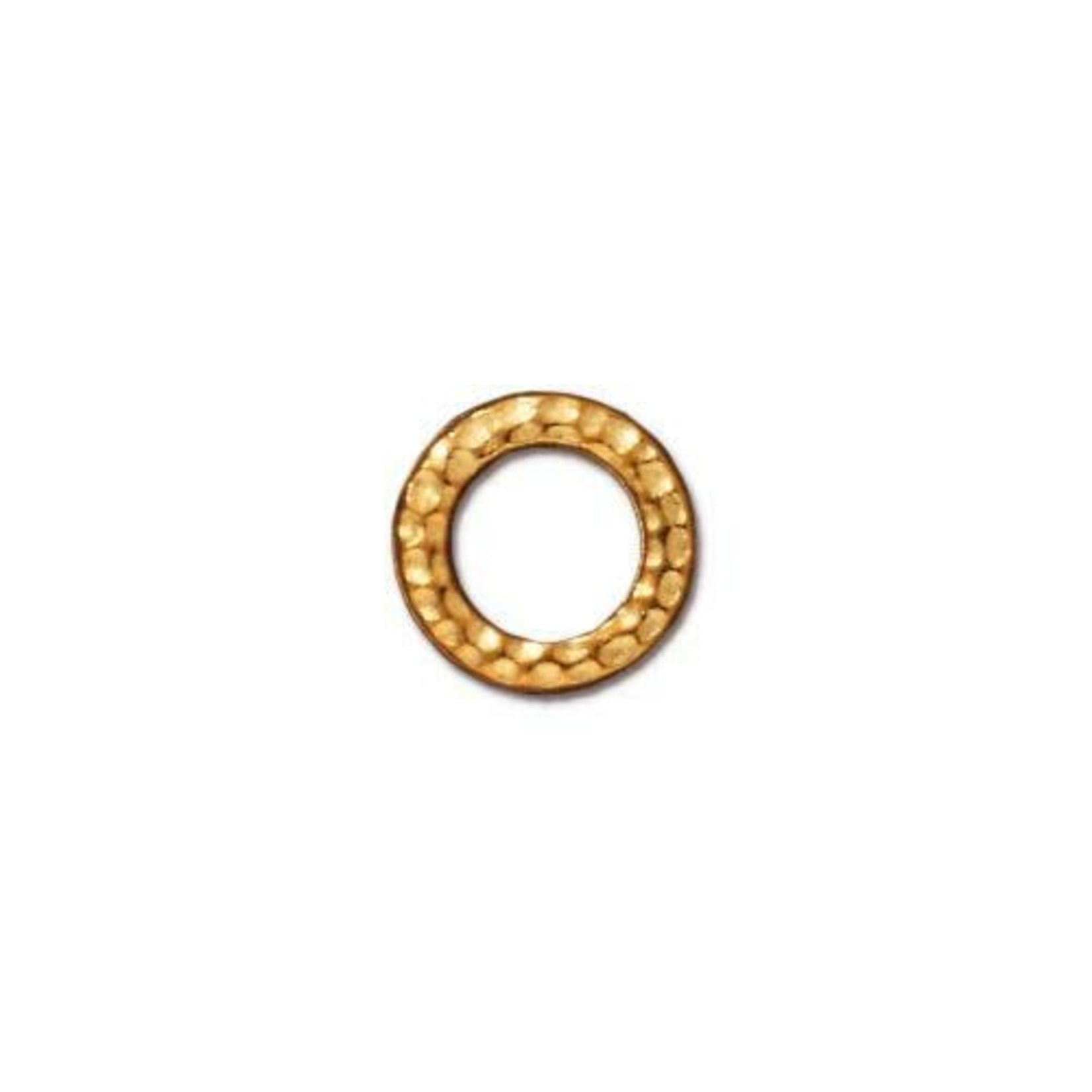 TierraCast Tierracast Gold Plated Hammertone Small Ring