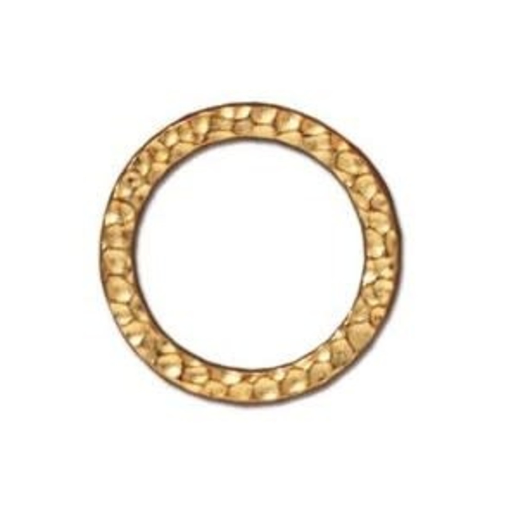 TierraCast Tierracast Gold Plated Hammertone Large Ring