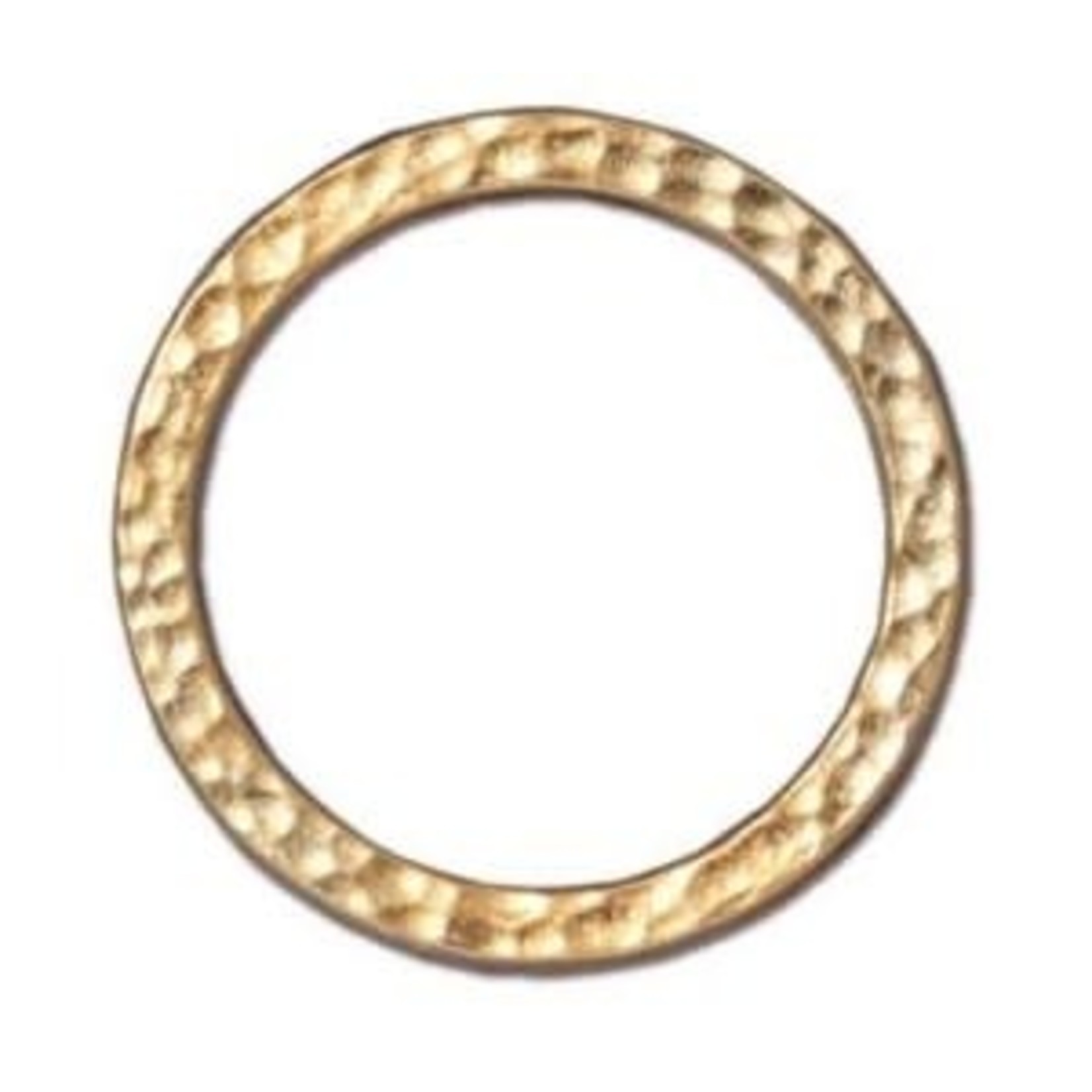TierraCast Tierracast Gold Plated 1" Hammertone Ring