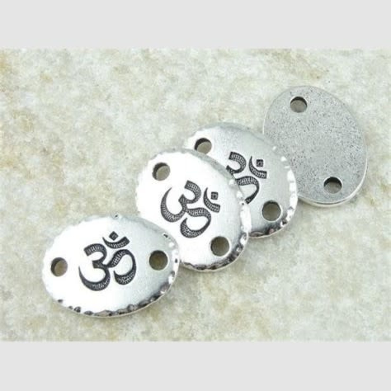 TierraCast Tierracast Antique Silver Plated Om Link