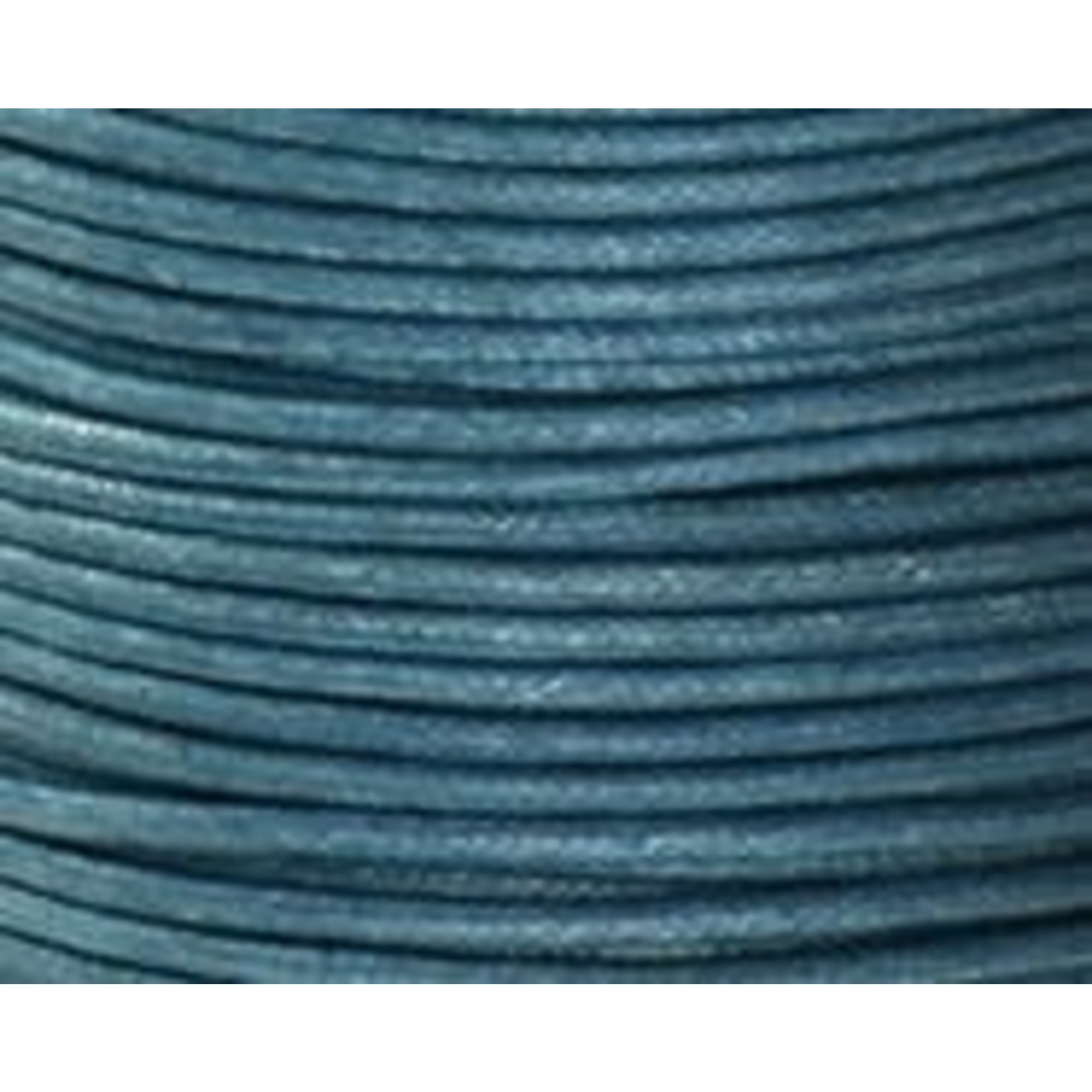Blue Waxed Cotton Cord 2mm - 1 ft