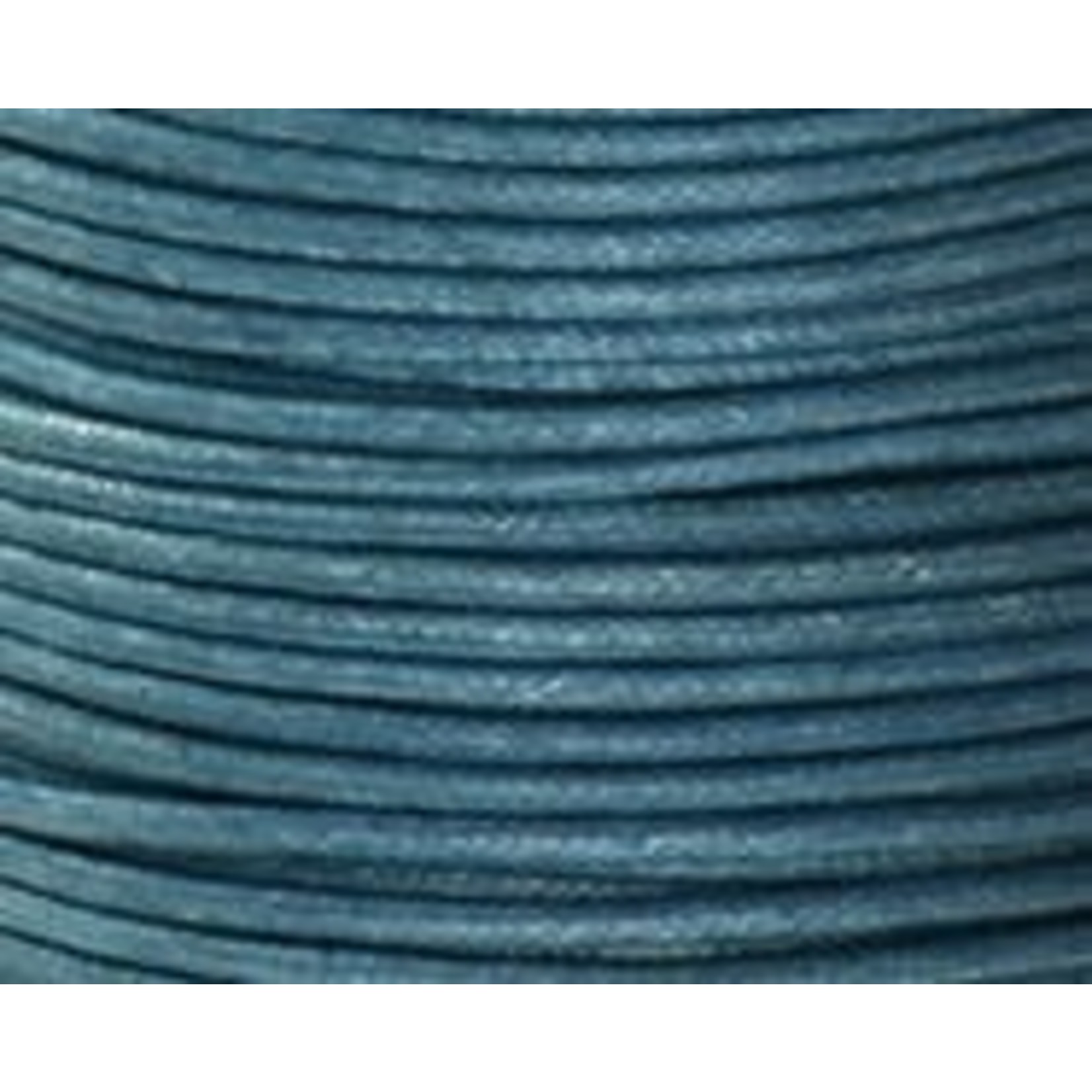 Blue Waxed Cotton Cord 1mm - 1 ft