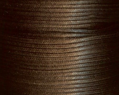 Dark Brown Waxed Cotton Cord 2mm ft Bead Inspirations