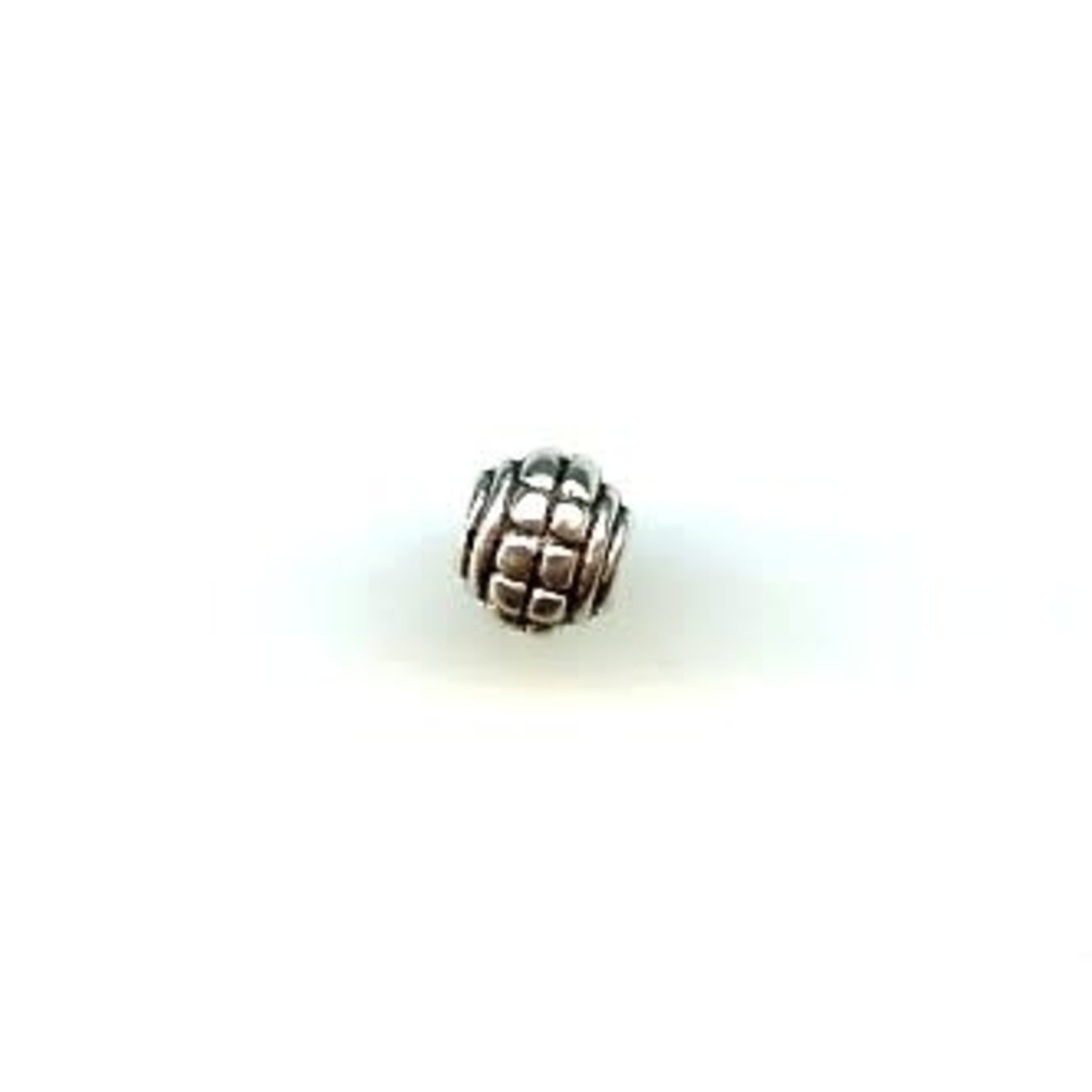 Pewter Bali-style Two Row Dot Bead