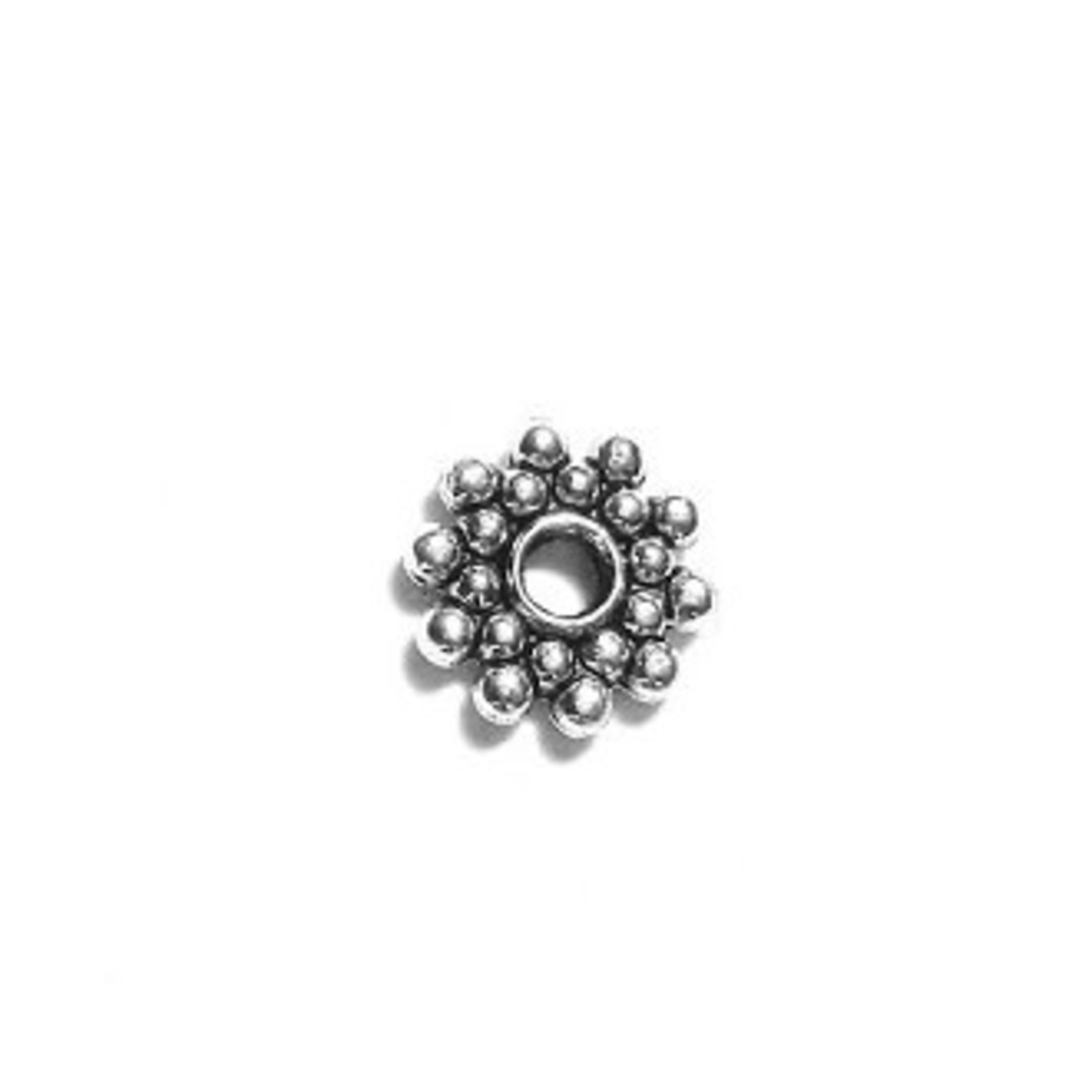 Pewter 8mm Daisy Spacer Bead