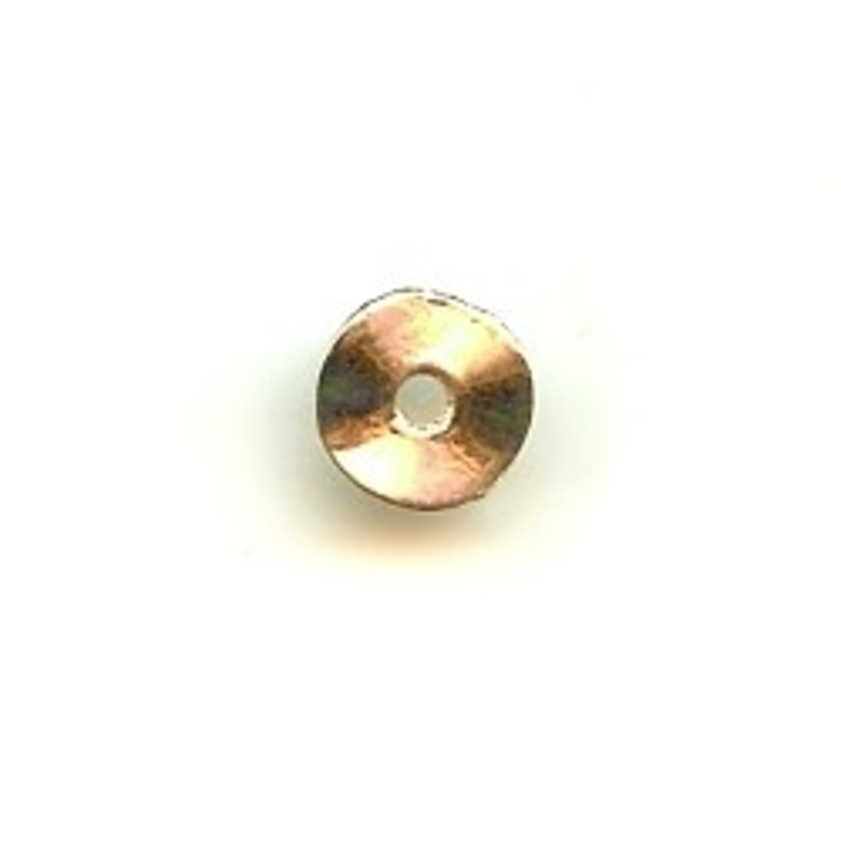 Pewter Wavy Disk Bead 10mm