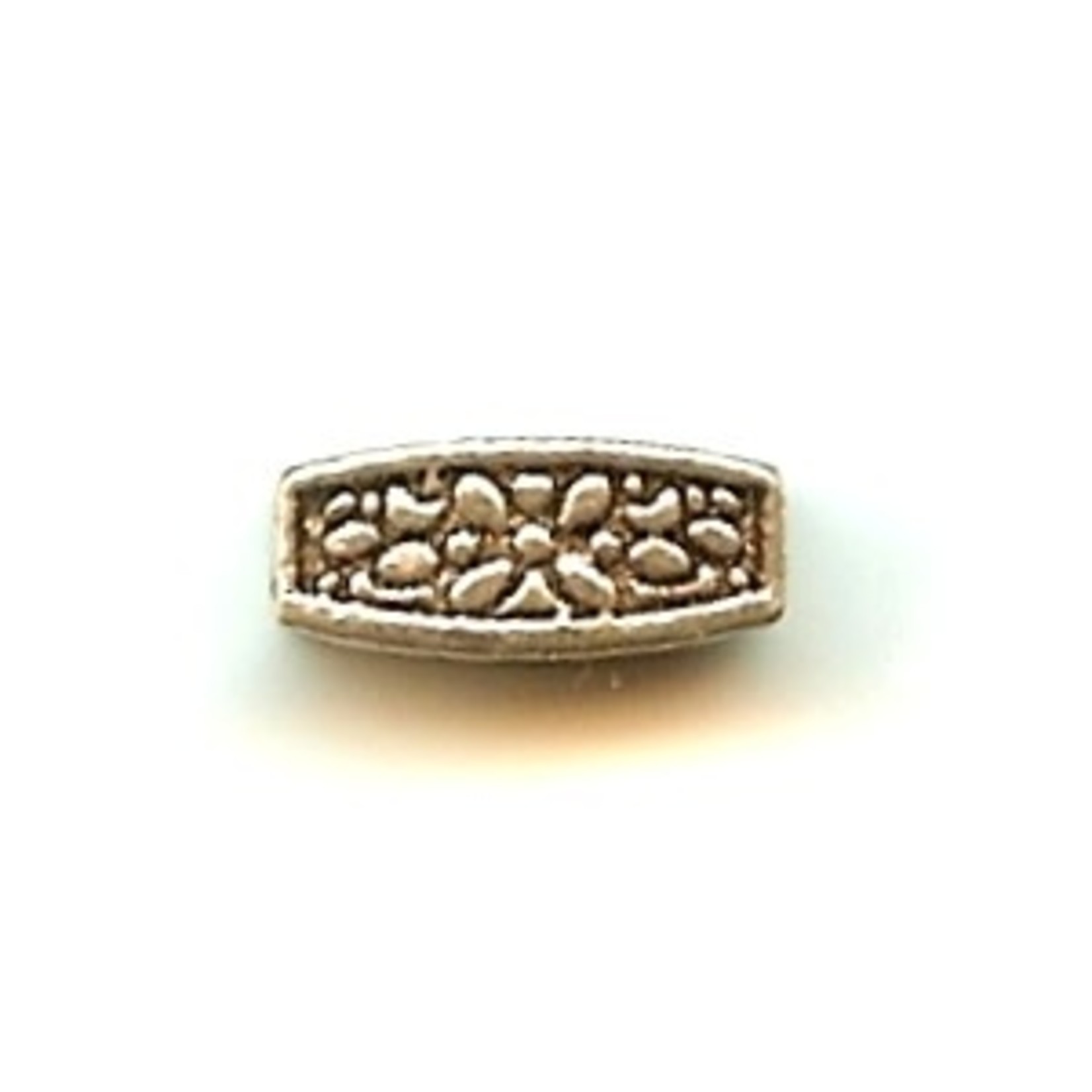 Pewter Tapered Rectangle Bead - Small