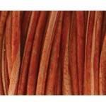 Leather Cord - 2mm Dyed Antique Orange