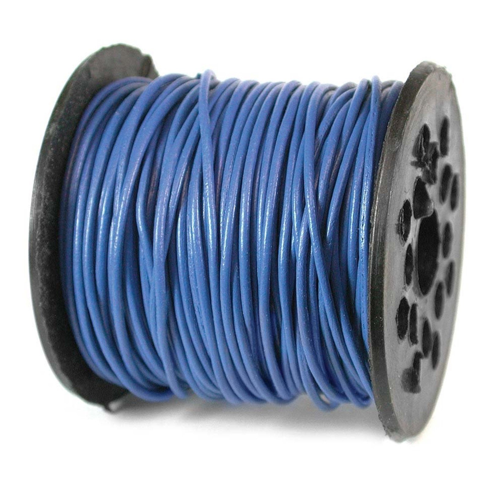 Leather Cord 1mm Round Blue