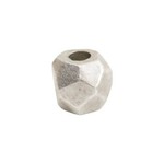 Nunn Design Nunn Design  Silver Plated Faceted Round 6mm Bead