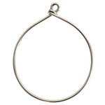 Nunn Design Wire Frame Hoop - Silver Plated