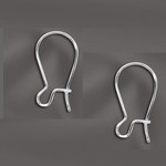 Sterling Silver Kidney Wire Earwire - Pair