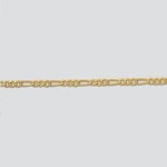 Gold Filled Figaro Chain 2.1mm - 1"