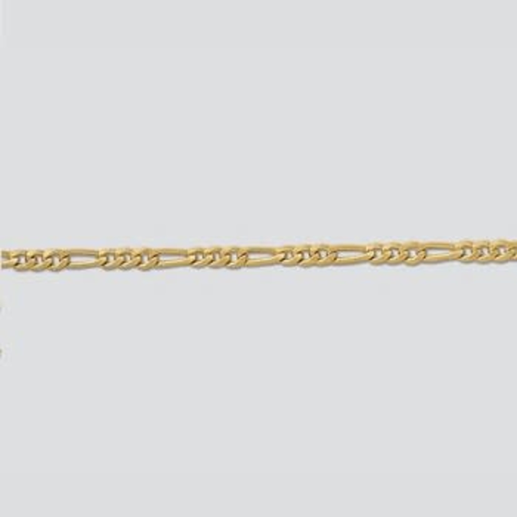 Gold Filled Figaro Chain 2.1mm - 1"